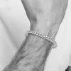 Black Bow Jewelry 6mm 14k White Gold Solid Curb Link Chain Bracelet - 4 of 4