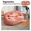 MOONMISS Chenille Bean Bag Chair Lazy Chair Durable Comfort Lounger High Back Bean Bag Chair Couch - 3 of 4