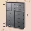 GALAXHERO 16-Drawer Tall Fabric Dresser Storage Tower with Steel Frame, Chest of Drawers Organizer Unit - 3 of 4