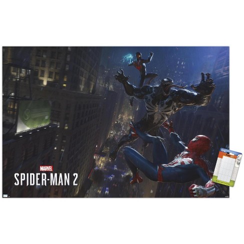 Trends International Marvel's Spider-man 2 - Fight With Venom Unframed Wall  Poster Print White Mounts Bundle 22.375 X 34 : Target