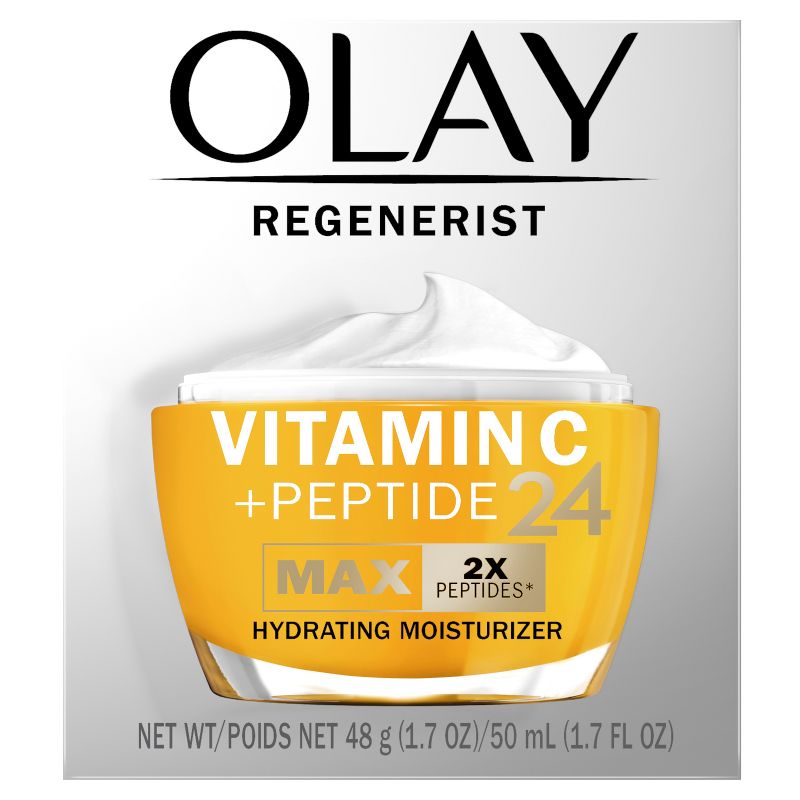 Olay Regenerist Vitamin C + Peptide 24 MAX Face Moisturizer - 1.7oz, 3 of 12