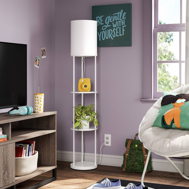 Shelf Floor Lamp White - Room Essentials™, 3 of 9