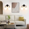 POWLIG Dimmable Vanity Light – Modern Bathroom Fixture with 5.9" Opal Glass Globes - 4 of 4