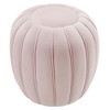 Modway Celebrate Ottoman – Channel Tufted Performance Velvet Upholstered Bench for Living Room, Bedroom, or Entryway - 3 of 4
