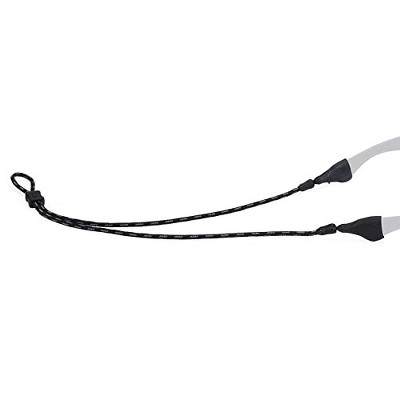 Croakies Terra System Sport Eyewear Retainer, Black Grey, 12 Inch x 3.2mm