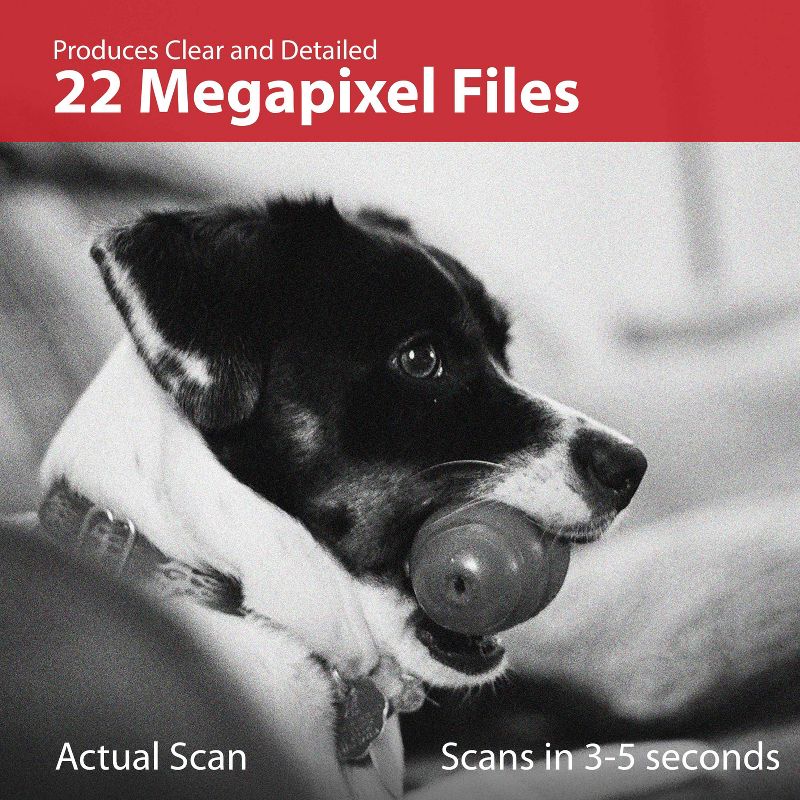 Magnasonic All-In-One High Resolution 24MP Film Scanner with 35mm Slide Film Holder, Converts Film Slides Negatives - Silver, 5 of 10