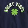Boys' - Instant Message - St. Patrick's Day Lucky Vibes Graphic Long Sleeve Fleece Sweatshirt - 2 of 4