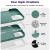 BONGEEK Designed for iPhone 14 Case, Silicone Shockproof Slim Thin Phone Case for iPhone 14 6.1 inch (Pine Green) - 2 of 4