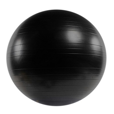 Power Systems Versa PRO Stability Inflatable Exercise Workout Ball Equipment for Home or Gym Balance & Strength Gain, 65 Centimeter/25.5 Inch (Black)