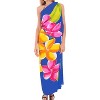 LA LEELA Women's Summer Beachwear Sarong Bikini Wraps Swim Cover Up Wrap Skirt Swimwear Swimsuit Beach Coverups for Women One Size Blue,Floral - 2 of 4