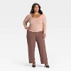 Women's Slim Fit Long Sleeve Corset Top - A New Day™ - 3 of 3