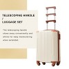 FURNIinspire Luggage 20 Inch Carry On Luggage, Lightweight Durable Suitcase with Wheels for Travel Business, White, 8.3"*13.6"*21.5" - 4 of 4