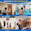 Over The Door Mini Basketball Hoop with LED Scoreboard Lights Sound 4 Balls Kids Indoor Toy Ages 3-12 - 3 of 4