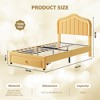 Coucheta Upholstered Bed Frame with LED Lights, Storage Drawer & Headboard,Velvet Platform for Kids, No Box Spring Needed - 2 of 4