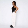 Coolmee Straight Leg Boyfriend Jeans for Women Fashion Mid Rise Wash Stretchy Casual Baggy Jeans - 2 of 4