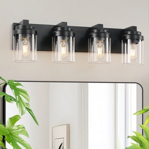 KWPZQEB Bathroom Wall Sconce, Modern Vanity Light Fixtures w/ Glass Shade, Vanity Light Fixtures Over Mirror for Bathroom, Hallway, Stairwell - 1 of 4