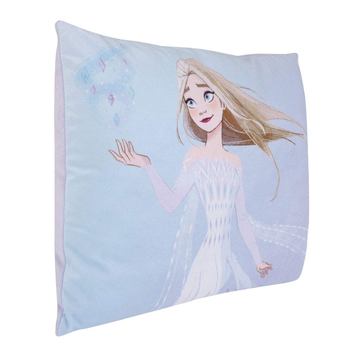 NoJo Disney Frozen Winter Cheer Lavender, Aqua and White Elsa Decorative Toddler Pillow - thumbnail 2