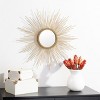 Nahla Sunburst Mirror - Gold Leaf - Safavieh - 2 of 3
