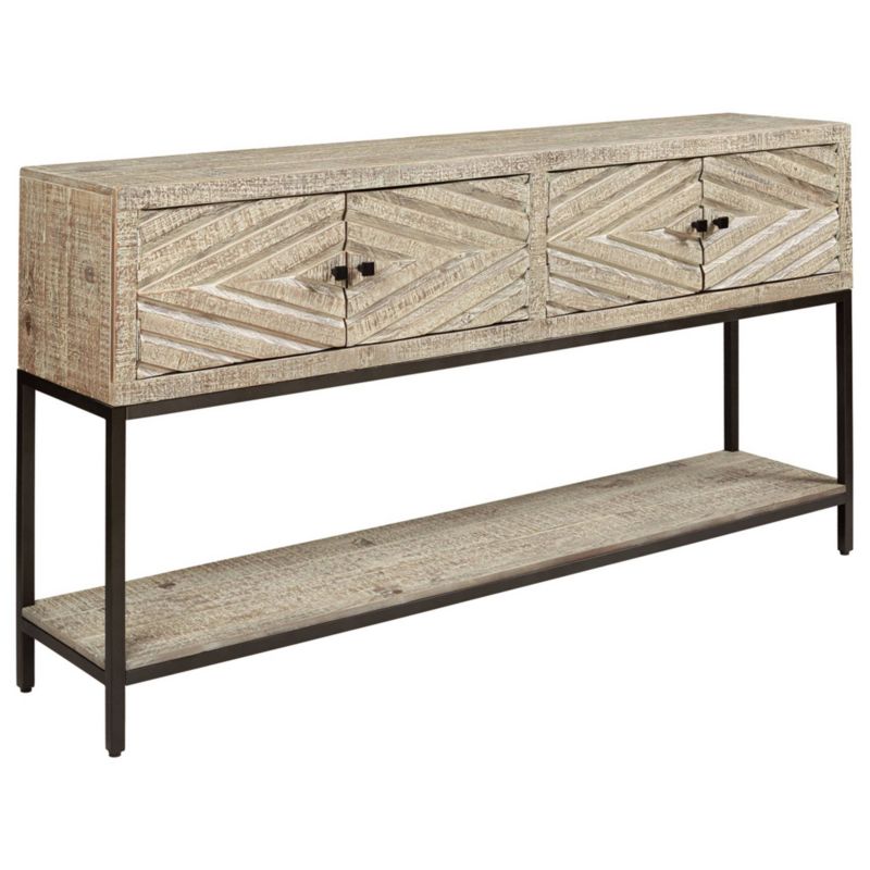 Roanley Sofa/Console Table Distressed Brown - Signature Design by Ashley, 1 of 11