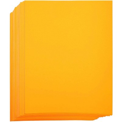 Bright Creations 96 Sheet Neon Orange Cardstock Card Stock Paper for Art Crafts, A4 Letter Size 8.5 x 11 in