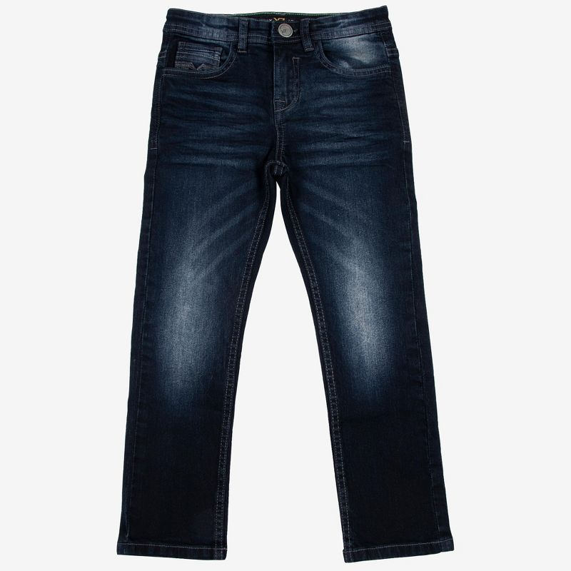 X RAY Little Boy's Dark Blue Washed Jeans, 1 of 5