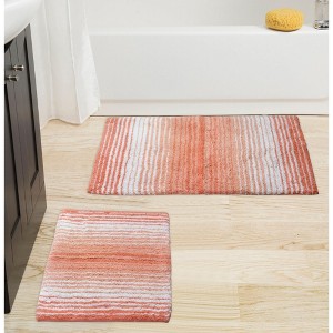 Gradiation Rug Collection Cotton Tufted Set of 2 Bath Rug Set - Home Weavers - 1 of 4