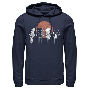 Men's Lost Gods Vintage Guitar Heads Pull Over Hoodie - 1 of 4