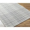 Hauteloom Nissa Gray Blue Checkered Wool Rug - 3 of 4