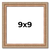PosterPalooza | Square Deco Brown Picture Frame - UV Acrylic, Foam Board Backing, Hanging Hardware - 2 of 4