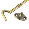 Unique Bargains Brass Cabin Eye Latch Gate Door Swivel Hook with Mounting Screw - 4 of 4