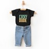 The Juniper Shop Block Checkered Lucky Dude Baby Bodysuit - 2 of 3