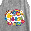Women's - Peanuts - Peace Floral & Colorful Woodstock Graphic Racerback Tank - 2 of 4