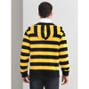 Lars Amadeus Men's Zip Up Long Sleeves Color Block Striped Hoodies - 3 of 4