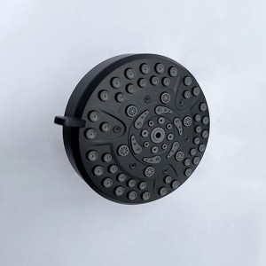 SEVOBAL Shower Faucets High-Pressure Rain Shower Head with 10 Spray Modes, 4.7" Fixed Bathroom Rainfall Showerhead, Black, 4.72"*4.72"*2" - 1 of 4