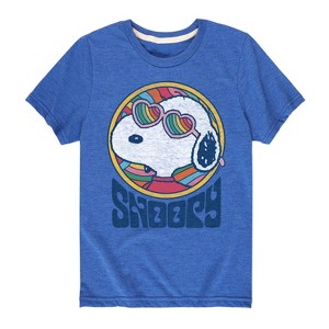 Boys' - Peanuts - Groovy Snoopy Short Sleeve Graphic T-Shirt - 1 of 4