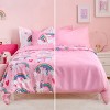 Joyfy Kid Twin Comforter Set 5 Piece Bedding Set for Boys Girls Super Soft Microfiber Bed in a Bag with Comforter Sheets Pillowcase Sham - 4 of 4