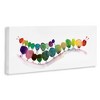 Stupell Industries Rainbow Inchworms Cute Painting Canvas Wall Art - 3 of 4