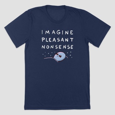 Men's Strange Planet Imagine Pleasant Nonsense Short Sleeve Crewneck Graphic T-Shirt - Navy S