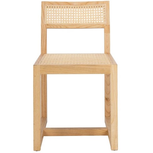 Bernice Cane Dining Chair Natural Cane Natural Rattan Safavieh