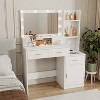 Gulches Smart Mirror Vanity Tables with Drawers and Storage Cabinet - 3 of 4