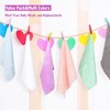 Baby Washcloths 24-Pack(7''x9''), Microfiber Coral Fleece Baby Towels, Super Soft and Absorbent Wash Cloths for Newborns - 2 of 4