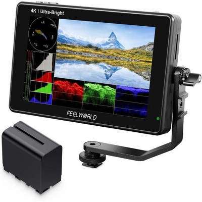 FEELWORLD LUT5 5.5 Inch 3000nits Ultra Bright DSLR Camera Field Monitor Auto Dimming Touchscreen HDR 3D LUT