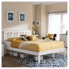 Celine Modern And Contemporary Geometric Pattern Solid Wood Platform Bed - Full - Baxton Studio - 4 of 4
