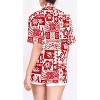 LA LEELA Women's Button Down Blouses Summer Beach Party Short Sleeve Colorful Blouses Button Up Dress Shirts Hawaiian Dresses for Women - 2 of 4