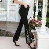Anna-Kaci Women's Floral Daisy Embroidered Mid Rise Bell Bottom Jeans - 2 of 4