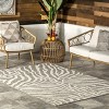 Nuloom Corina Zebra Indoor/Outdoor Patio Area Rug 5x7 in Gray - 2 of 4