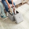 VECELO 46"/30"/15"/11.8" Folding Storage Ottoman Bench, Storage Chest, Linen Fabric Foot Rest Stool, Storage Footstools, Folding Storage Ottoman - 4 of 4