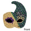Big Dot of Happiness Mardi Gras - Shaped Fill-in Invitations - Masquerade Party Invitation Cards with Envelopes - Set of 12 - 2 of 4