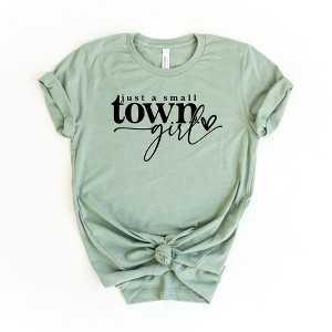 Simply Sage Market Women's Small Town Girl Heart Short Sleeve Graphic Tee - 1 of 2