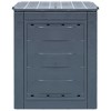 vidaXL Garden Composters 3 pcs Gray 23.6"x23.6"x28.7" 206.1 gal - 3 of 4